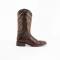 Ferrini "Jesse" Chocolate Alligator Print Leather Square Toe Cowboy Boots 43593-09